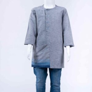 blue short kurta