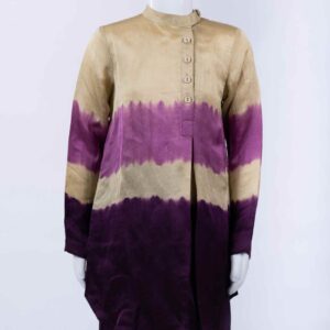 purple shaded kurta set