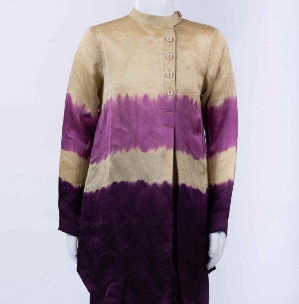 purple shaded kurta set