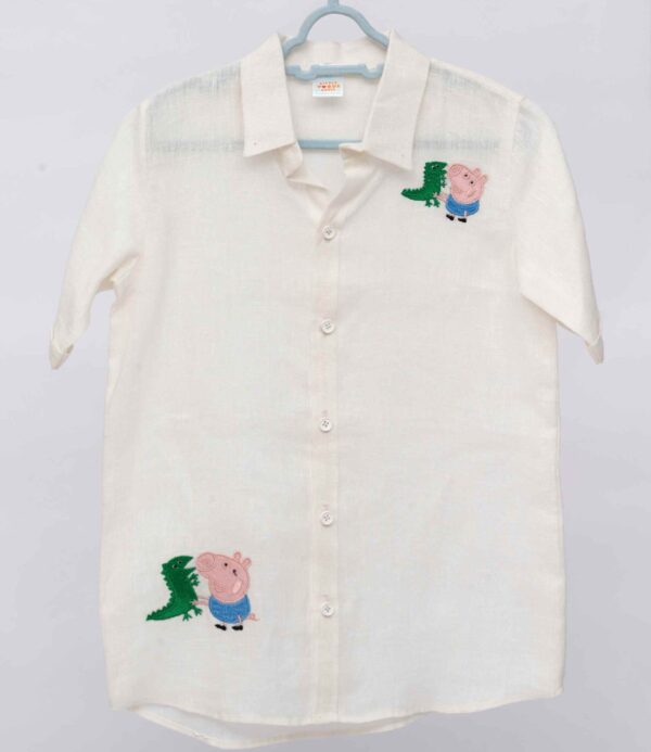 white pepa pig shirt