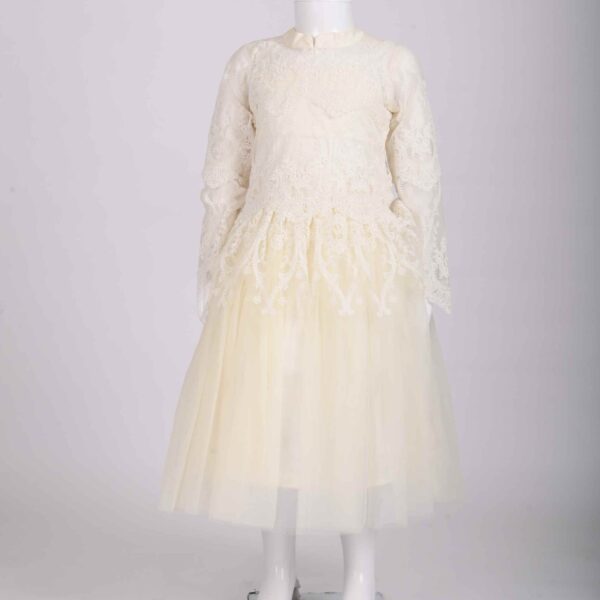 white lace frock