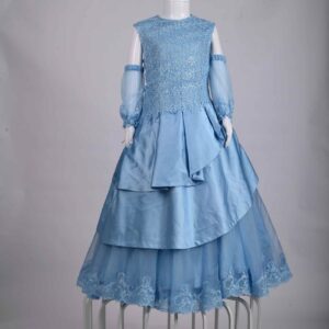 iced blue layered princess frock