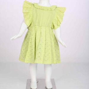 lime green chicken kari dress