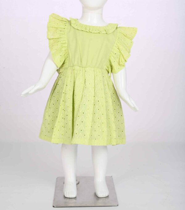 lime green chicken kari dress